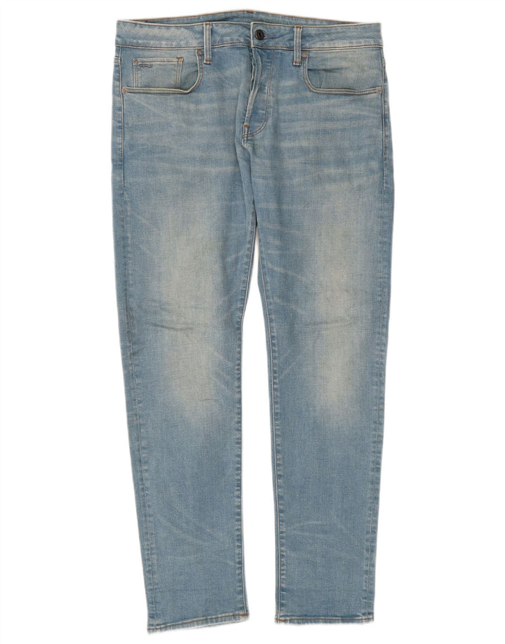 G-Star Herren Slim Jeans W33 L32 Blaue Baumwolle