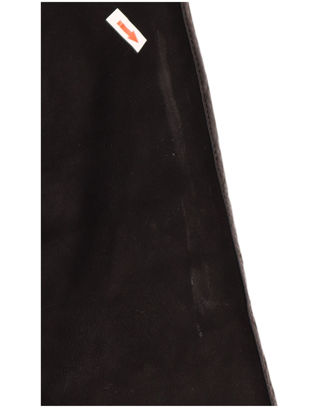 Skinni Womens Übergroßer Lammfellmantel IT 40 Kleines schwarzes Lammfell
