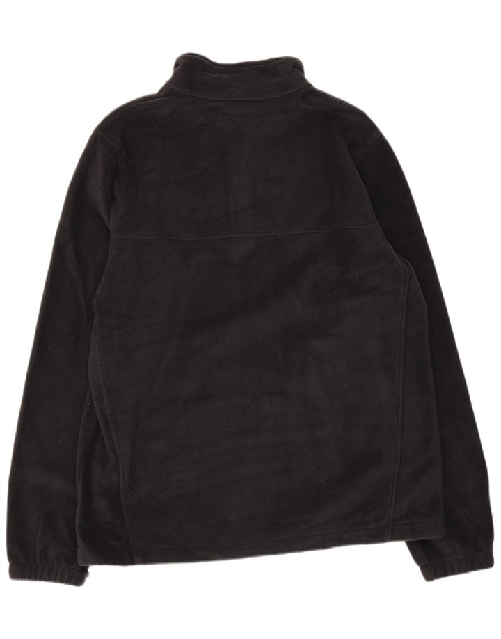 COLUMBIA Herren Crawford Fleecepullover mit Reißverschluss am Hals, Mittelschwarzes Polyester