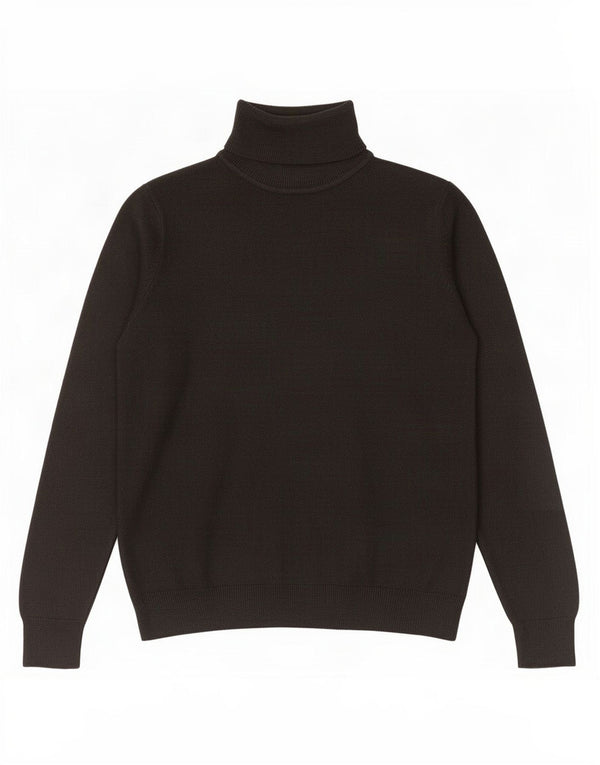 Marks & Spencer Damen-Pullover mit Rollkragen, Gr. 40, Größe L, Grau, Acryl