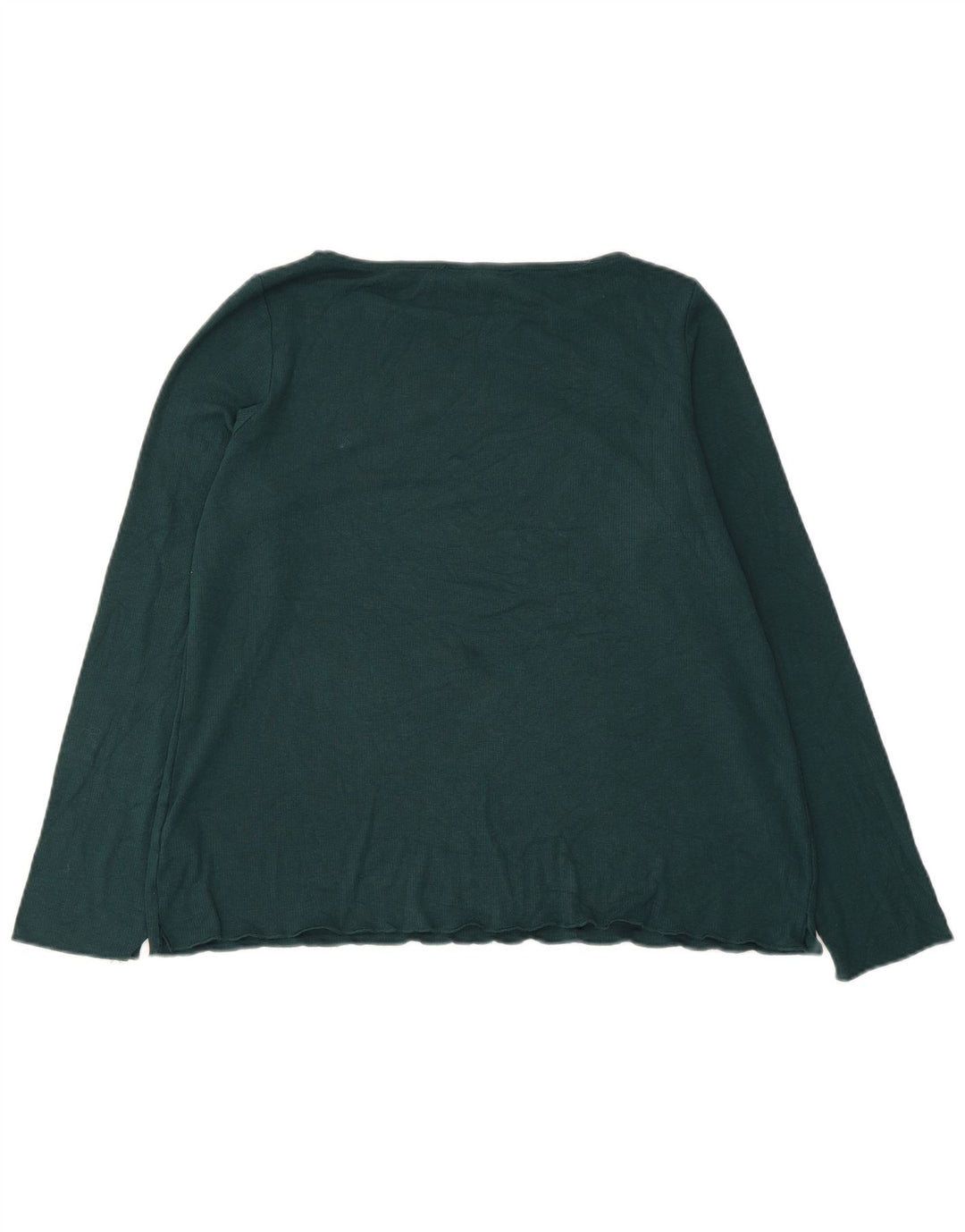 Marks & Spencer Damen Top Langarm UK 18 XL Grün Acryl