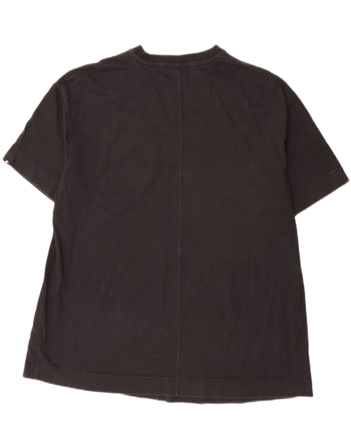 Nike Herren-T-Shirt mit Grafik, mittelgroß, schwarze Baumwolle