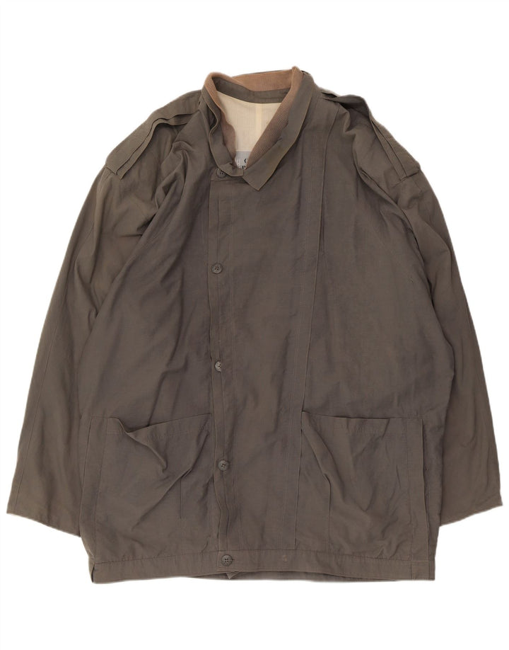 Compagnia Herren Militärjacke IT 50 Large Grau Baumwolle