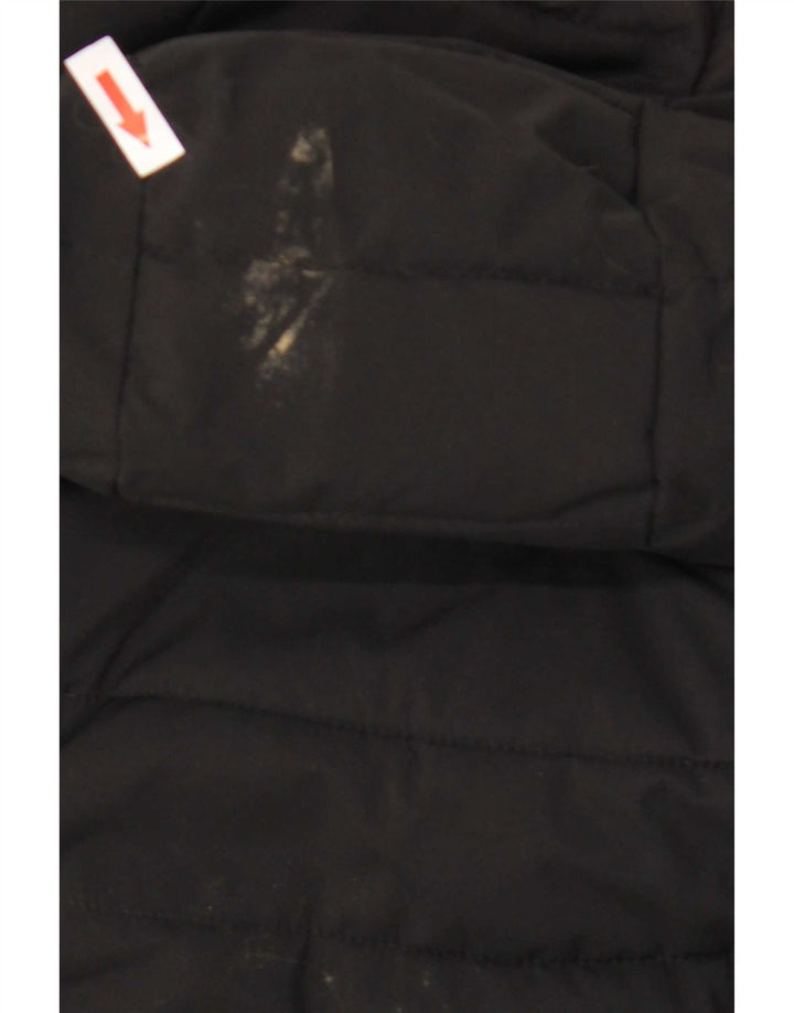 Dkny Damen-Jacke mit Kapuze, gepolstert, UK 10, Größe S, Schwarz, Polyester