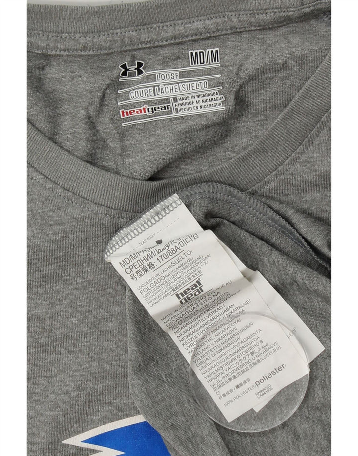 UNDER ARMOUR Herren Grafik-T-Shirt-Oberteil Mittelgraues Polyester