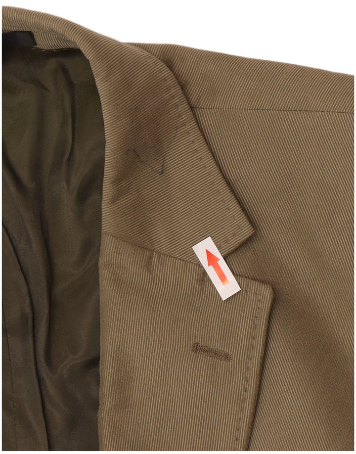 Marks & Spencer Herren-Blazer, lang, mit 2 Knöpfen, UK 48, 2XL, Grün, Polyester