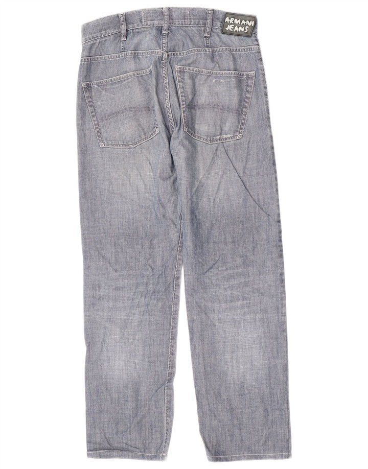 Armani Herren Straight Jeans W31 L28 Blau