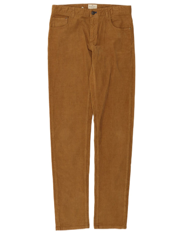 MASSIMO DUTTI Schmale Cordhose für Jungen, 13–14 Jahre, W28, L32, braune Baumwolle