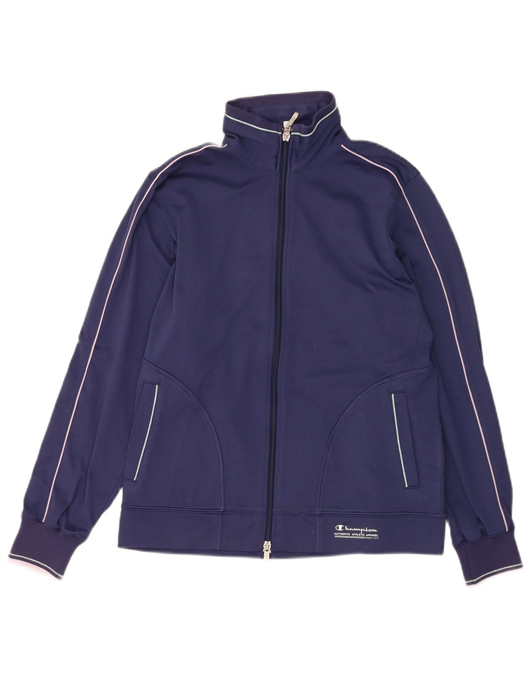 Champion Damen-Trainingsanzug mit lockerer Passform, UK 10, Größe S, Marineblau, Polyester