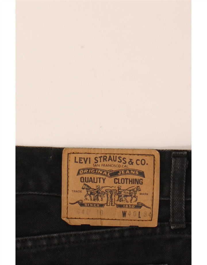 Levi's Herren 440 Straight Jeans W40 L34 Schwarz