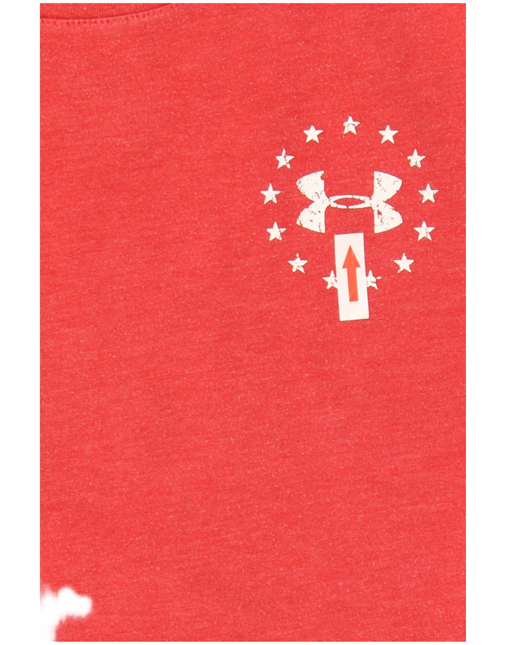 Under Armour Herren-T-Shirt mit lockerer Passform, Grafik, Größe S, Rot
