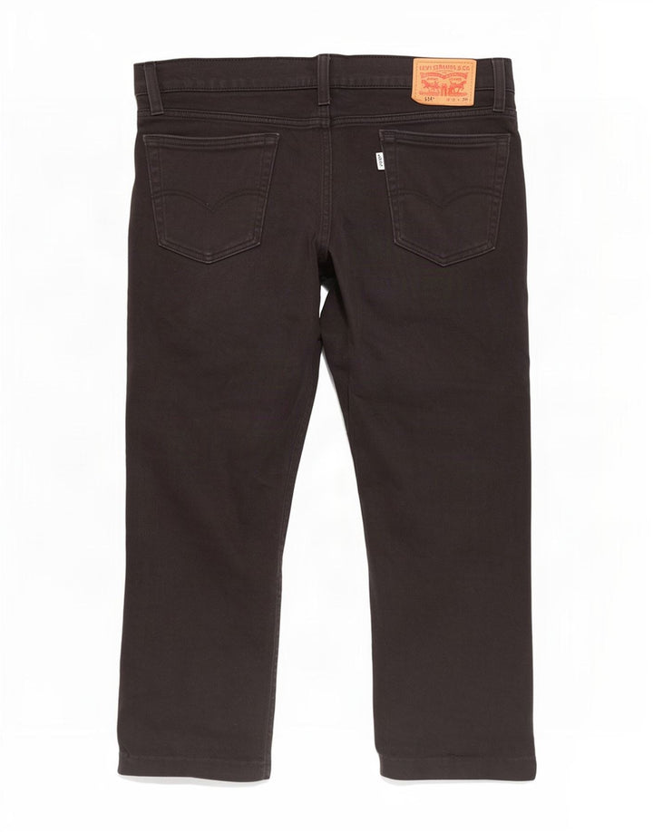 Levi's Herren 514 Straight Jeans W36 L26 Schwarze Baumwolle