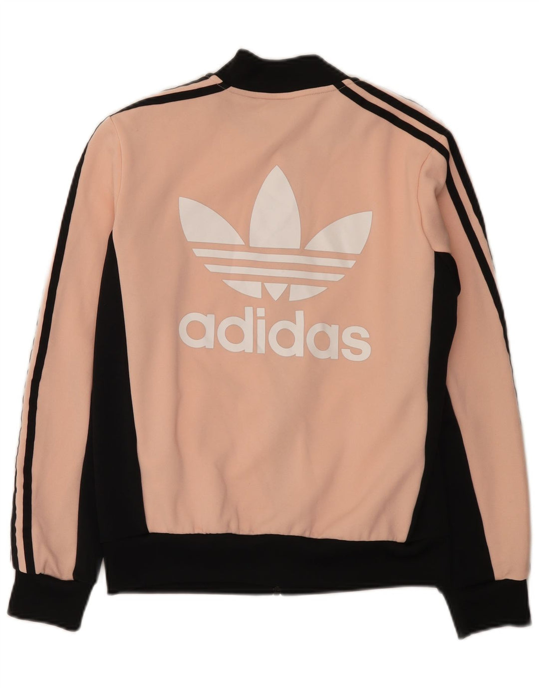 Adidas Damen Grafik-Trainingsanzug-Top-Jacke, UK 10, klein, rosa, Farbblock