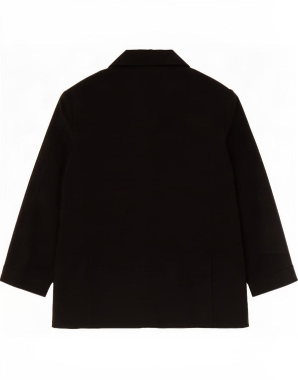 Marks & Spencer Damen-Blazer mit 3/4-Ärmeln, offen, Gr. 14, Schwarz