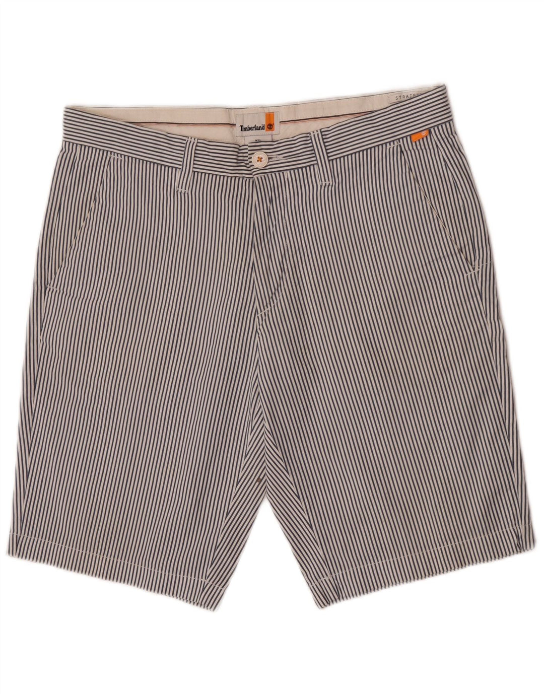 Timberland Herren Chinoshorts W31 Mittelblauer Nadelstreifen