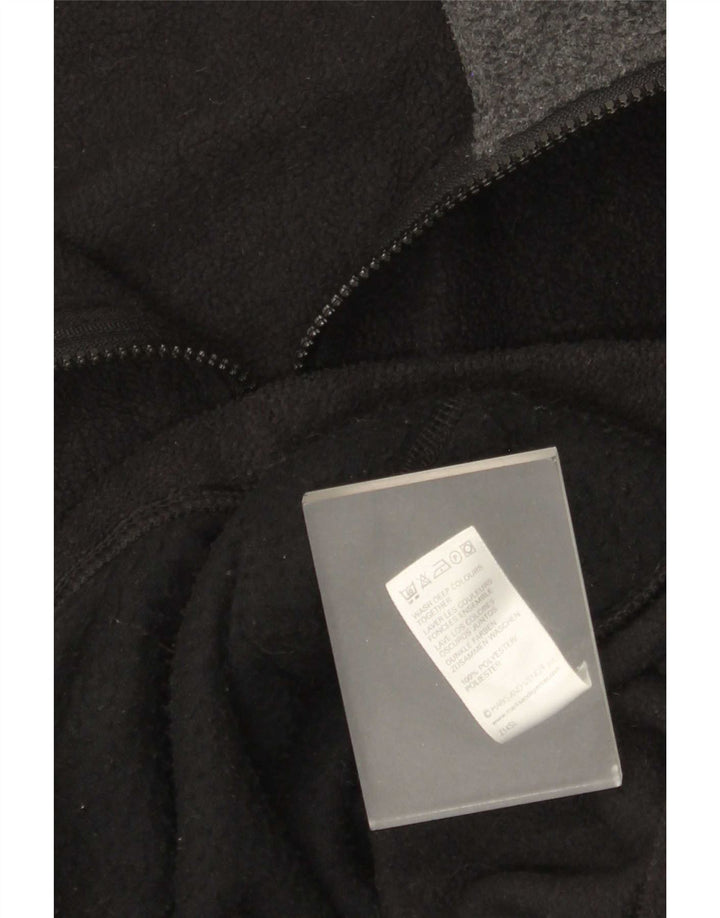 Marks & Spencer Herren Fleecejacke UK 44 2XL Schwarz Polyester