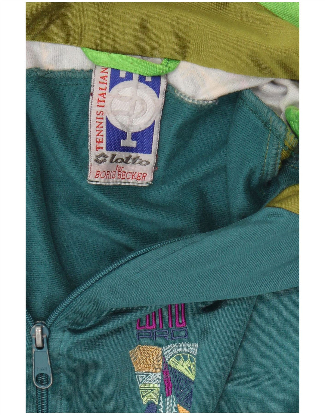 Lotto Herren-Trainingsanzug-Top-Jacke, groß, grün, Farbblock