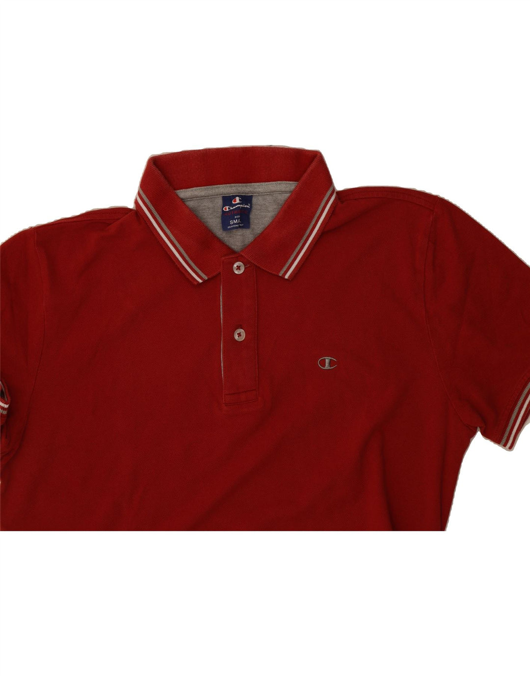CHAMPION Mens Polo Shirt Small Red Cotton Vintage Champion and Second-Hand Champion from Messina Hembry 