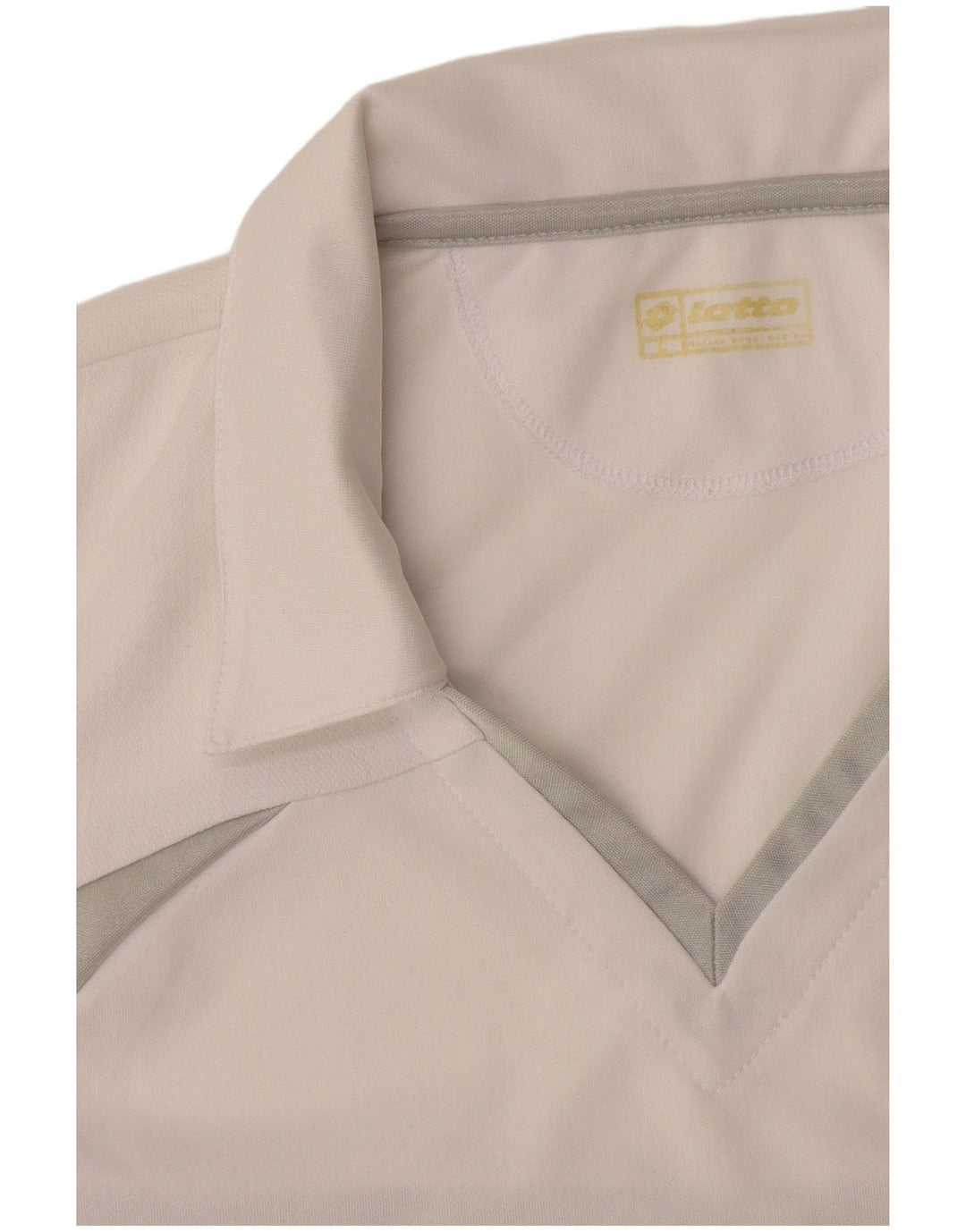 Lotto Damen-Poloshirt UK 12 Mittelweiß Farbblock
