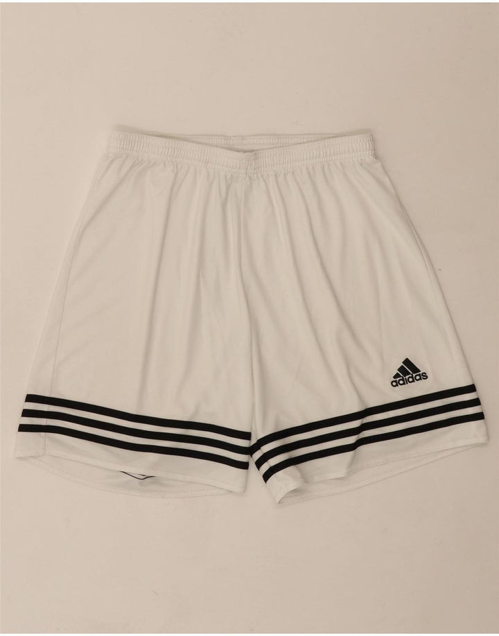 ADIDAS Mens Climalite Sport Shorts Large  White Polyester Vintage Adidas and Second-Hand Adidas from Messina Hembry 