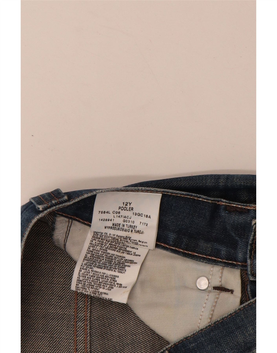 LEE Distressed Slim Jeans für Jungen, 11–12 Jahre, W26 L30, blaue Baumwolle