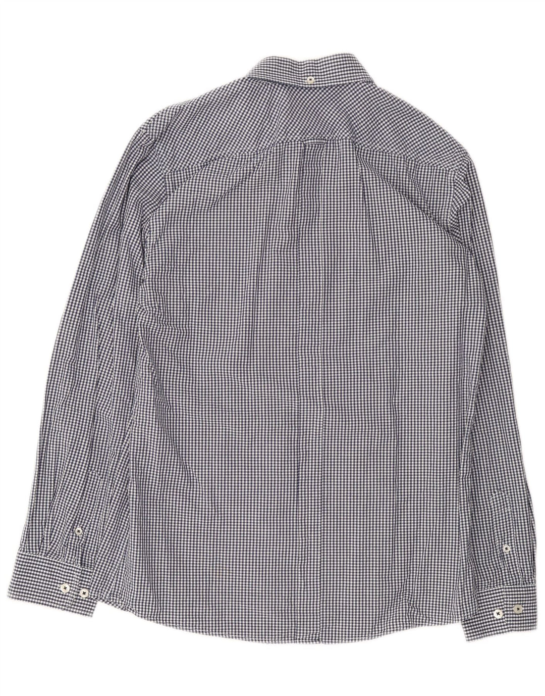 BEN SHERMAN Herrenhemd, mittelgroß, marineblau, Gingham-Baumwolle