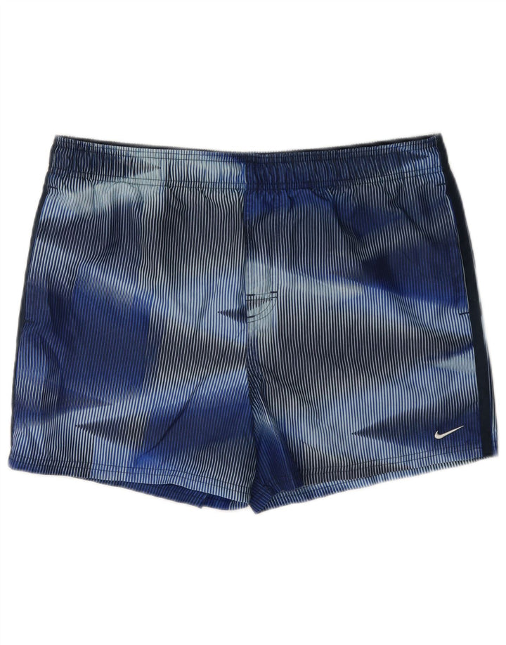 Nike Herren Sportshorts Mittelblau Nadelstreifen