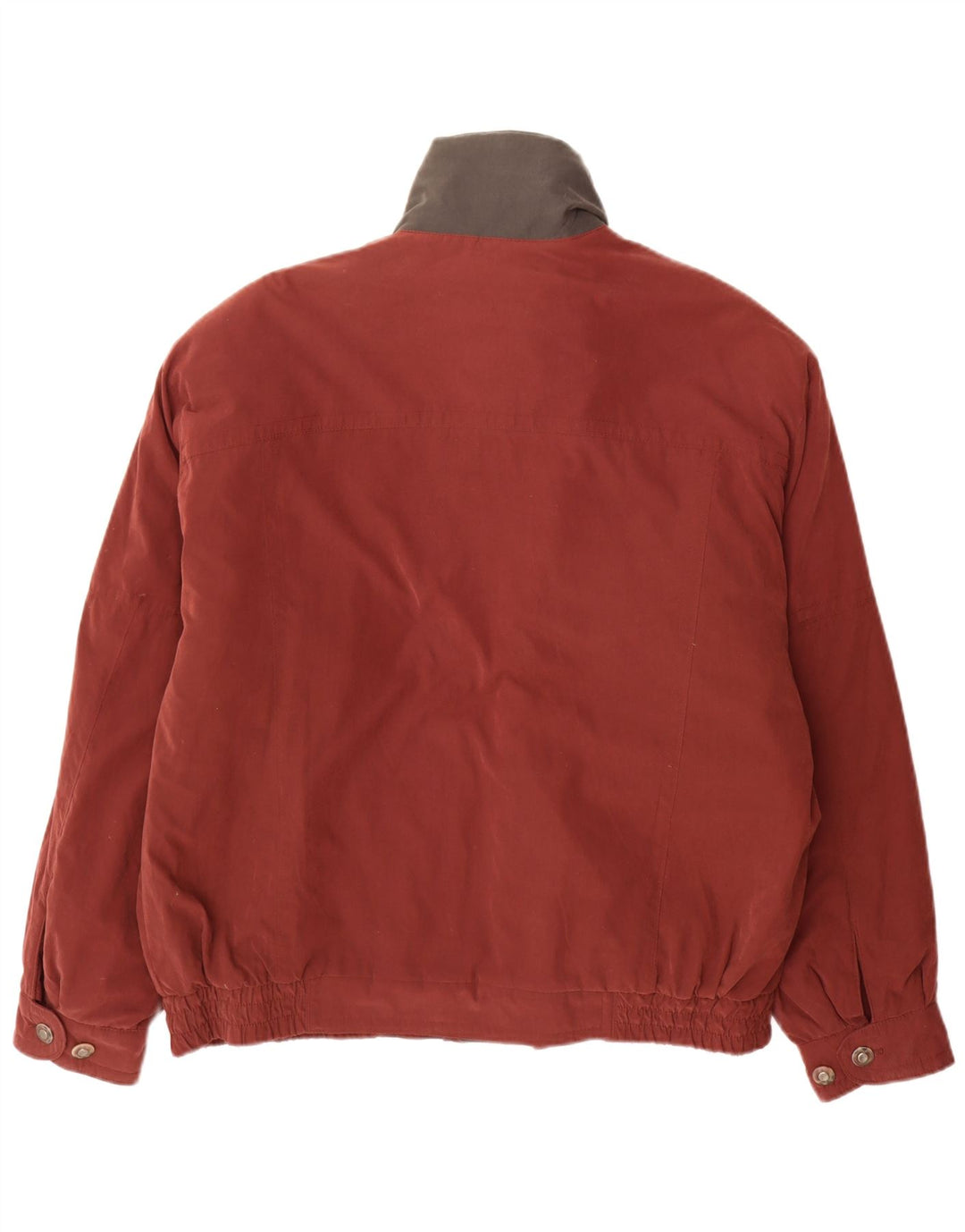 Vintage Herren Bomberjacke UK 46 3XL Burgund Colourblock Polyester