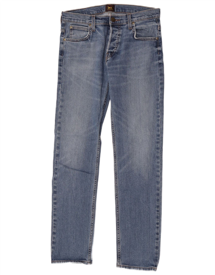 Lee Herren Powell Slim Jeans W30 L32 Blaue Baumwolle