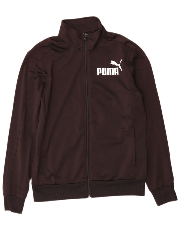 Puma Herren-Trainingsanzugoberteil mit Grafik, Mittelschwarzes Polyester