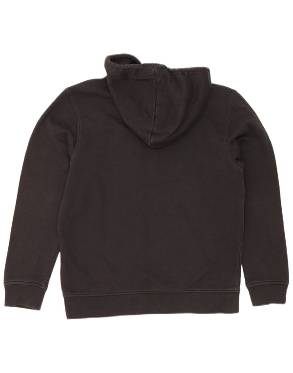 Adidas Damen Übergroßer Kapuzenpullover UK 8 Small Schwarz Baumwolle