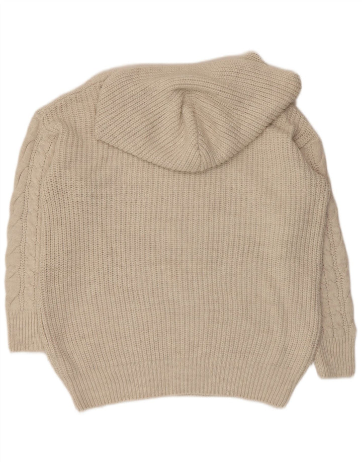 Marks & Spencer Damen-Pullover mit Kapuze, übergroß, Gr. 10, Größe S, Weiß