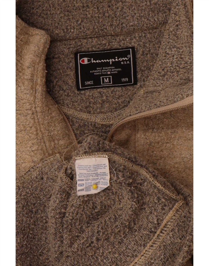 Champion Herren-Trainingsanzug-Oberjacke, mittelbeigefarbenes Acryl