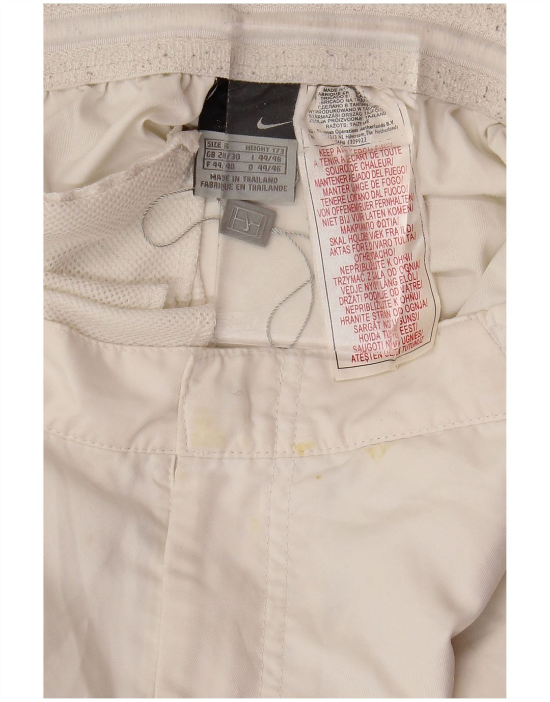 NIKE Herren Chino-Shorts, Größe S, W28, Weiß, Polyester