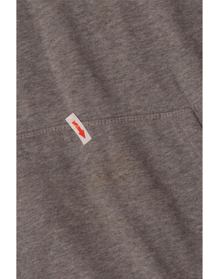Ellesse Herren-Kapuzenpullover mit Grafik, mittelgraue Baumwolle
