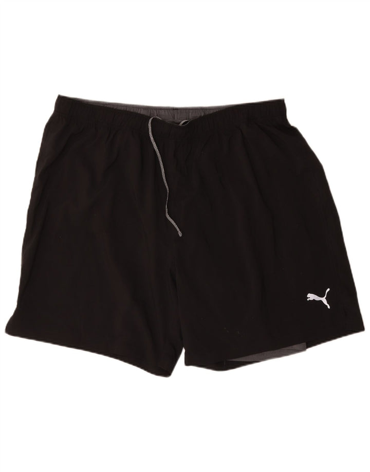 Puma Herren Graphic Sport Shorts 2XL Schwarz Polyester