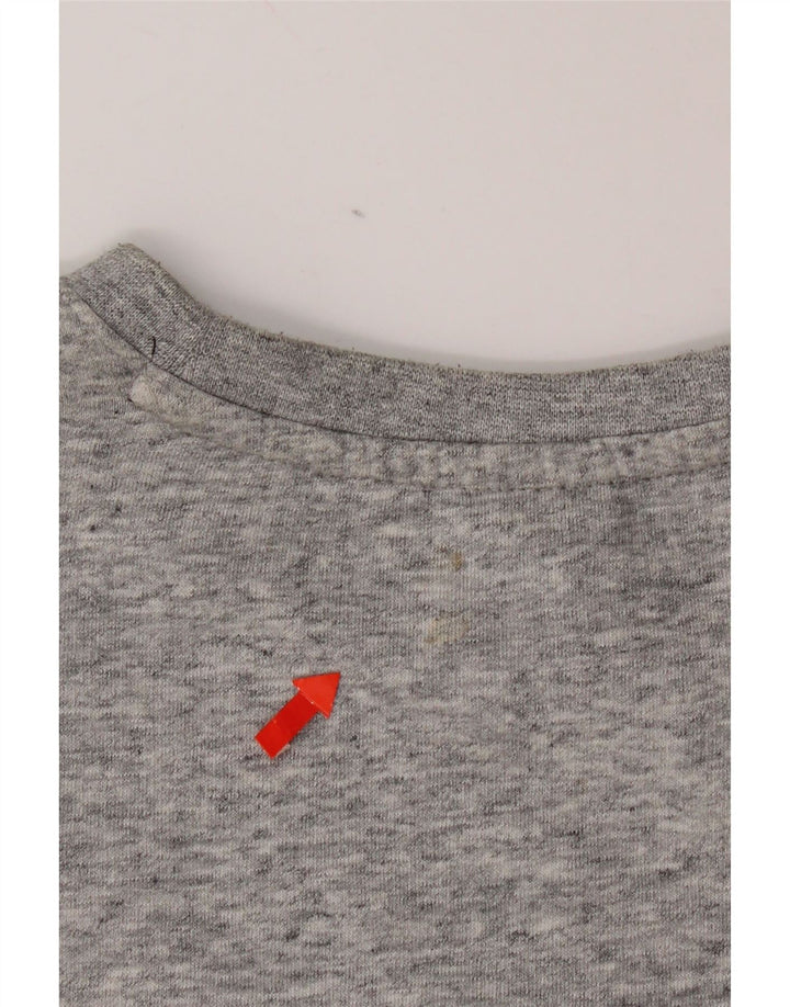 Champion Herren-Sweatshirt mit Grafik, klein, grau meliert, Baumwolle