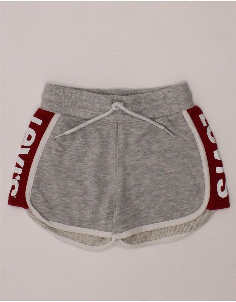 LEVI'S Baby Girls Graphic Sport Shorts 6-9 Months  Grey Colourblock Vintage Levi's and Second-Hand Levi's from Messina Hembry 