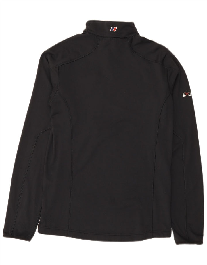 Berghaus Herren-Pullover-Trainingsanzugoberteil mit Reißverschluss, Mittelschwarz, Polyester