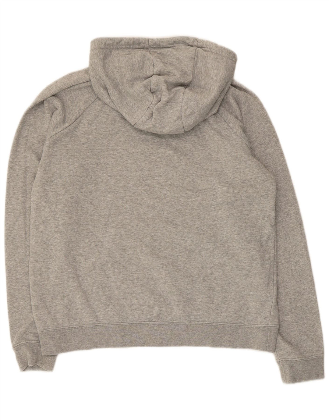 Nike Damen Kapuzenpullover UK 14 Mittelgraue Baumwolle