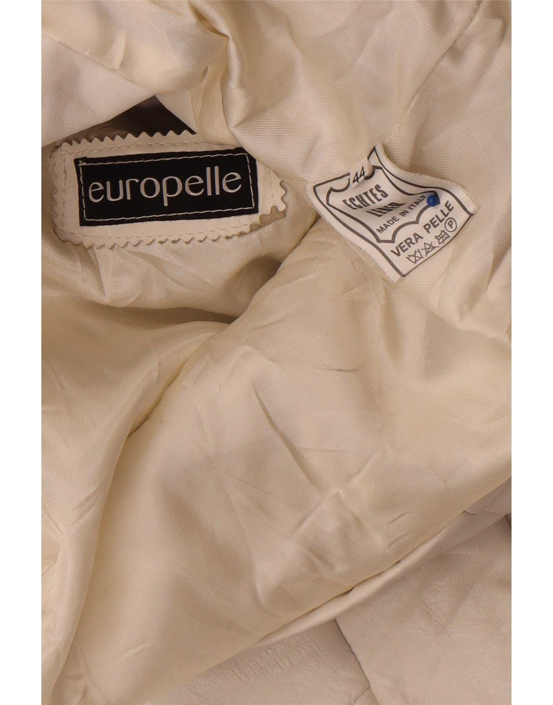 Vintage Damen Lederjacke IT 44 Mittelweiß