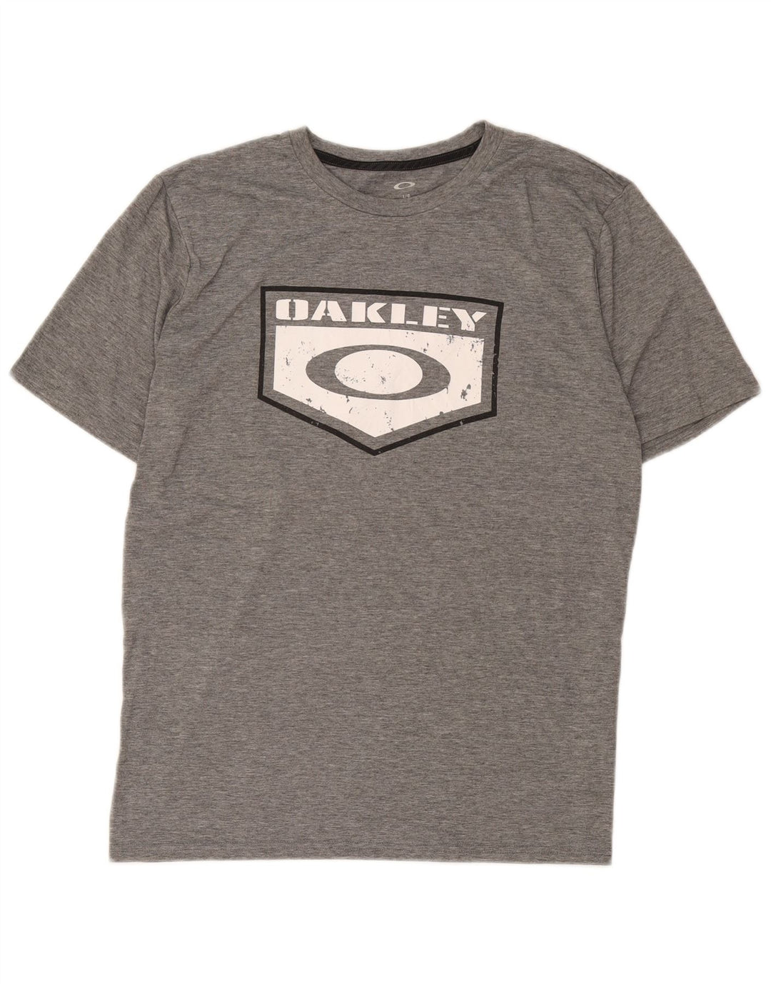 Oakley Herren-T-Shirt mit normaler Passform, Grafik, Größe L, Grau
