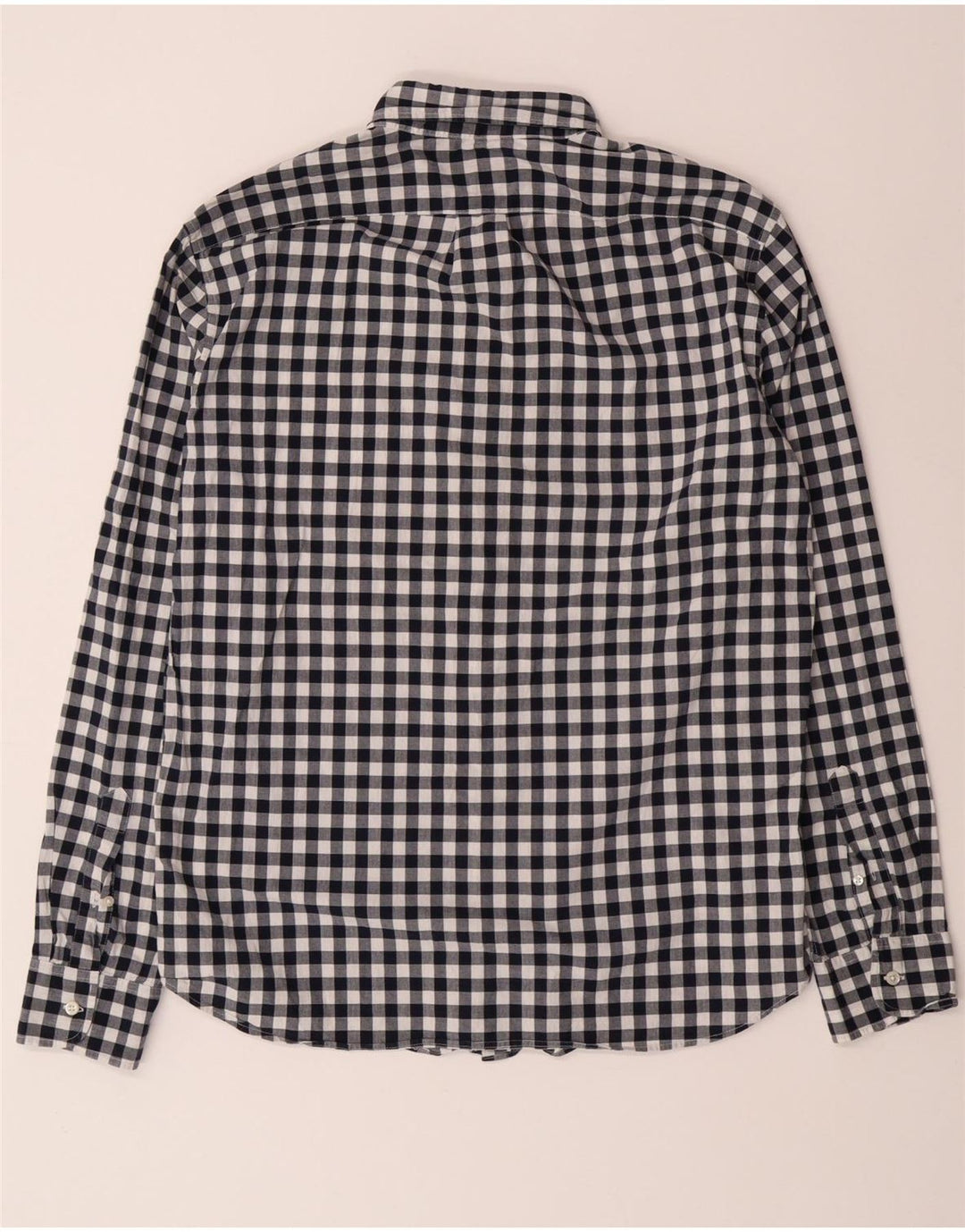 J. Crew Slim-Hemd für Herren, groß, marineblau, Gingham-Baumwolle