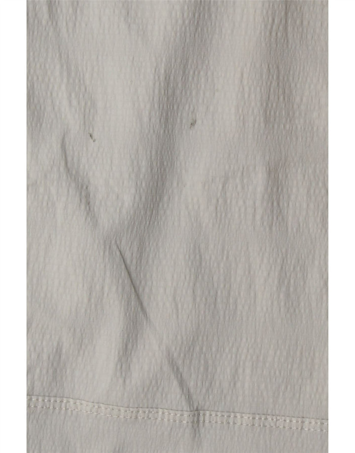 ATHLETA Gerade geschnittene Damenhose, US 12, Größe L, W32, L24, weißes Nylon