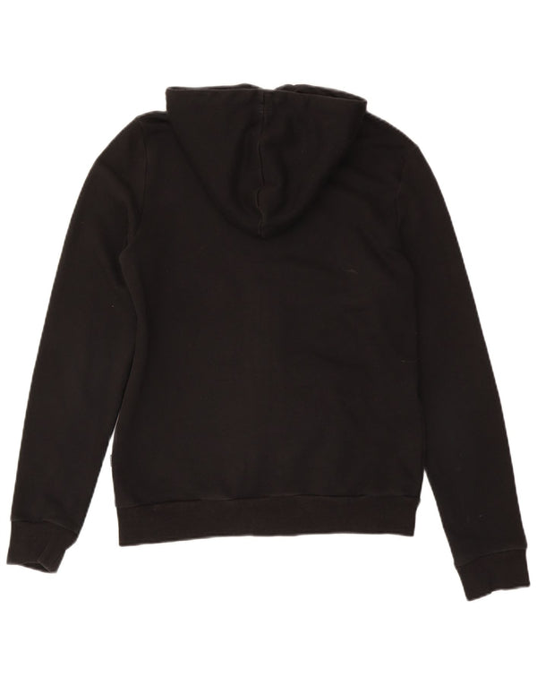 Puma Damen Graphic Zip Hoodie Pullover UK 14 Medium Schwarz