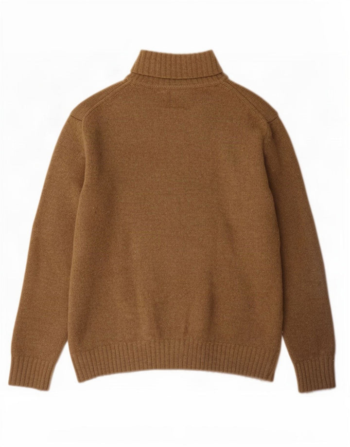 Rollkragenpullover für Herren von Zara, groß, beige Wolle