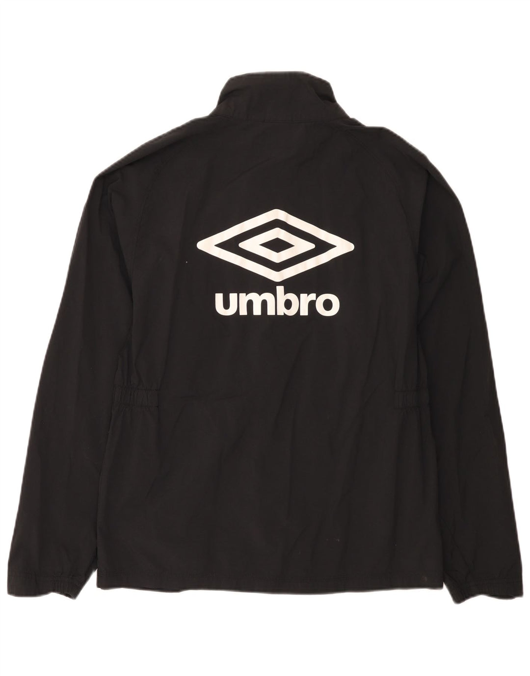 Umbro Womens Graphic Rain Jacket UK 14 Mittelschwarzes Nylon
