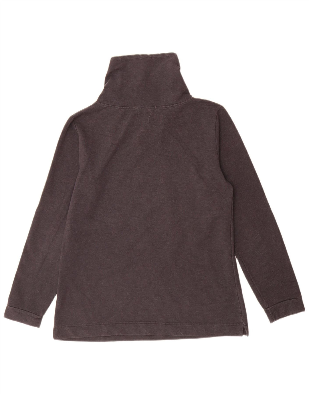Converse Damen Grafik-Sweatshirt-Pullover UK 14 Große graue Baumwolle