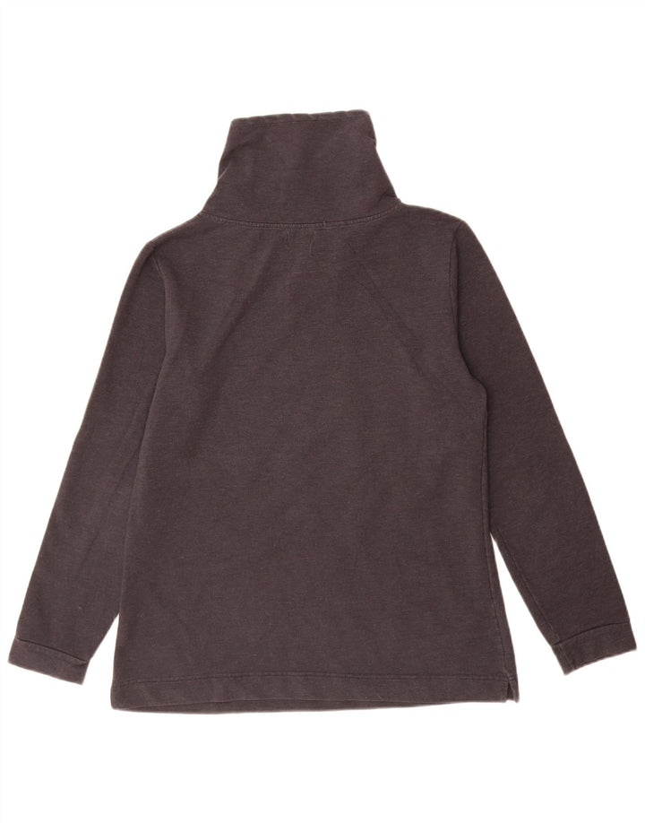 Converse Damen Grafik-Sweatshirt-Pullover UK 14 Große graue Baumwolle