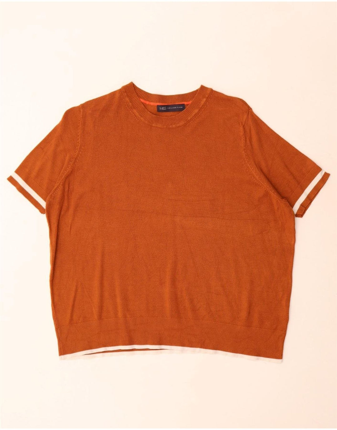 Marks & Spencer Damen-Pullover mit U-Boot-Ausschnitt, Gr. 16, Braun